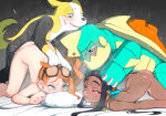 2boys 2girls ass_up bestiality blush bodily_fluids boltund dark_body dark_skin drednaw eye_contact eyewear female female_on_feral female_penetrated feral feral_penetrating feral_penetrating_female feral_penetrating_human from_behind_position generation_8_pokemon glasses group group_sex gym_leader hair human human_on_feral human_penetrated interspecies light_body light_skin looking_at_another looking_pleasured male male/female male_on_human male_penetrating male_penetrating_female male_penetrating_human mammal mounting nessa_(pokemon) nintendo nude orange_hair parallel_sex penetration pokemon pokemon_(species) pokephilia pupils scalie sex sonia_(pokemon) sweat yuuri_splatoon