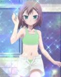 baka_to_test_to_shoukanjuu blush brown_hair green_eyes hair_ornament hairclip high_res kinoshita_hideyoshi screen_capture short_hair trap