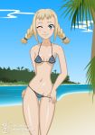 bikini blonde_hair blue_eyes final_fantasy final_fantasy_xii mr._j mr._j_(artist) penelo smile