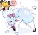 1girl aggressive_retsuko ass ass_shake big_ass furry huge_ass jinu manaka twerk twerking