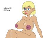 1girl 1girl 1girl aged_up ass bedroom_eyes big_ass big_breasts big_breasts blonde blonde_hair blue_eyes breasts edit eyelashes female_only horny legs leni_loud lips nude nude nude_female nude_female_solo shiny shiny_skin the_loud_house thighs vector_trace voluptuous