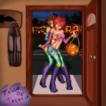 boots breast_grab clothed evulchibi halloween irma_lair stockings w.i.t.c.h. will_vandom