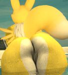 digimon female_only furry furry_female furry_only namco otarlette renamon roussil97 yellow_fur