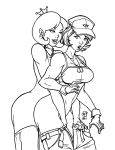 2011 2girls breasts callmepo crossover doctor_girlfriend female female_only g.i._joe g.i._joe_renegades lady_jaye monochrome phillipthe2 pinupsushi short_hair the_venture_bros. venture_brothers yuri