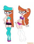 jab jabcomix johnny_test mary_test sisters susan_test twins white_background