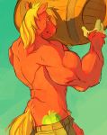 anthro big_macintosh big_macintosh_(mlp) friendship_is_magic male muscle my_little_pony partially_clothed penis shenanigan solo soto yellow_eyes