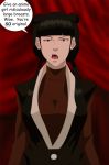  1girl avatar:_the_last_airbender big_breasts breasts female_only mai_(avatar) speech_bubble surakuraanon talking_to_viewer 