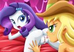 applejack applejack_(eg) bbmbbf equestria_girls equestria_untamed hasbro human my_little_pony palcomix rarity rarity_(eg)