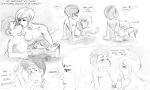  comic fakerface_(artist) fix-it_felix kissing monochrome sergeant_tamora_jean_calhoun wreck-it_ralph 