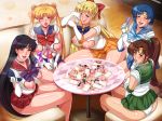  5_girls 5girls aino_minako ami_mizuno bishoujo_senshi_sailor_moon breasts censored choker dildo elbow_gloves gloves heart_cutout hino_rei kino_makoto makoto_kino minako_aino mizuno_ami mostly_clothed multiple_girls nipples panties pointless_censoring rei_hino sailor_jupiter sailor_mars sailor_mercury sailor_moon sailor_venus serafuku skirt tiara tsukino_usagi usagi_tsukino 