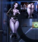 ass breasts mass_effect pussy stripping sweater tagme tali'zorah_nar_rayya