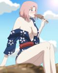 blue_eyes breasts hot naruto pink_hair sakura_haruno scy25 solo tongue