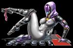 breasts mass_effect nipples nude panties_around_leg strip tagme tali'zorah_nar_rayya uncensored