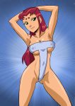  bbmbbf dc dc_comics green_eyes long_hair palcomix sling_bikini solo starfire swimsuit teen_titans 