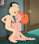 age_difference big_breasts cum edited family_guy glasses glenn_quagmire paizuri patty_(family_guy) redhead