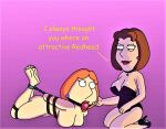 ass ball_gag bondage breasts diane_simmons dominatrix family_guy lois_griffin nude thighs