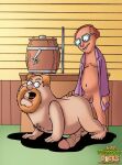 2males family_guy looking_at_viewer mickey_mcfinnigan mort_goldman penis watermark yaoi