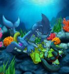  archie_comics honey_the_cat orichalcum_(artist) razor_the_shark tagme underwater 