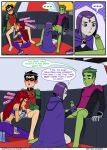 beast_boy comic dc_comics dick_grayson emotion_sickness_(teen_titans) garfield_logan incognitymous_(artist) koriand'r nipples nude rachel_roth raven_(dc) robin starfire tagme teen_titans