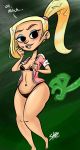 black_eyes black_panties blonde_hair breasts courtney_babcock ghost justindurden looking_back panties paranorman ponytail small_breasts smile solo thong underwear wide_hips