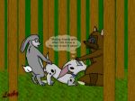  101_dalmatians animal_sex cadpig disney dog rabbit raccon 