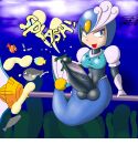  1futa breasts cat3_(a-) cum first_porn_of_character fish futanari mega_man mega_man_9 mermaid rockman rockman_9 splash_woman trident underwater weapon 