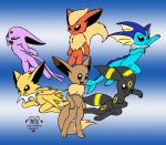 2007 eevee espeon flareon furry jolteon pokemon tsunomon umbreon vaporeon