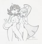  garabatoz monochrome saranoia smoke_(yin_yang_yo) yin_yang_yo 