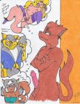  callie_briggs chance_furlong daydreaming dreaming felina_feral furry jake_clawson razor_(swat_kats) swat_kats t-bone_(swat_cats) 