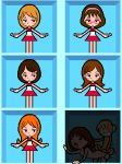  cheerleader_outfit doggy_position mokichi rhythm_tengoku rhythm_tengoku_gold sequential the_dazzles 