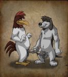   foghorn_leghorn furry yaoi k-9 looney_tunes the_barnyard_dawg  