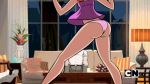  ass gif kimmy_meisner long_hair orange_hair panties pink_panties sym-bionic_titan underwear 