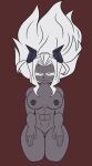 dark-skinned_female helltaker helltaker_(oc) manmadeartist nipple_piercing on_knees twitter