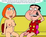  after_sex bottomless breasts cum cum_inside family_guy glenn_quagmire lois_griffin puffy_pussy uso_(artist) 