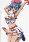 armpits cheerleader cum ejaculation erection futanari handsfree_ejaculation jumping kurono_kurumu kurumu_kurono nipples penis pom_poms precum rosario_+_vampire rosario_to_vampire skirt solo