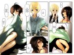 brown_hair comic futa_on_female hard_translated june_(semen_sprinkler_j) meiko_(semen_sprinkler_j) nipple_tweak sammohung semen_sprinkler_j sex sweet translated uvula