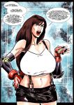  brown_eyes brown_hair final_fantasy gigantic_breasts onesheeparmy tifa_lockhart 