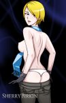 ass falcon-creative resident_evil resident_evil_6 sherry_birkin topless