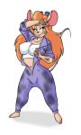  big_breasts blonde_hair blue_eyes breasts chip_&#039;n_dale_rescue_rangers disney female gadget_hackwrench hair long_hair looking_at_viewer lordstevie lordstevie_(artist) mouse rodent tail 