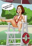 big_ass big_breasts bikini chubby family_guy fat_ass lifeguard meg_griffin sling_bikini