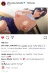  1girl ajisai_no_chiru_koro_ni breasts cheating fake_phone_screenshot fake_screenshot huge_breasts instagram netorare nipples ntr shinomiya_natsusha takeda_hiromitsu 