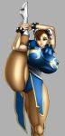   battle-jesus breasts chun-li erect_nipples huge_breasts leg_lift legs street_fighter stretch thick_thighs thighs zahkey  