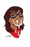  brown_eyes brown_hair brown_skin cum cum_drip cum_on_face dark-skinned_female kamala_khan marvel marvel_comics ms._marvel older older_female pakistani_female red_scarf scarf stickymon young_adult young_adult_female young_adult_woman 