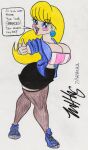  big_breasts blonde_hair blue_eyes british clothed colored_pencil_(medium) deviantart ink looking_at_viewer oc original_character png pointing_at_viewer red_lipstick rosy_cheeks scanner sexy sexy_body sfw sketchbook thatregularfellow96 thicc thiccandmilklover96 traditional_art 