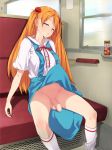 1futa asuka_langley_souryuu breasts coffee cum flaccid foreskin full-package_futanari futanari highres long_hair neon_genesis_evangelion nude orange_hair panties panties_around_leg panties_around_one_leg penis photoshop pink_doragon sitting sleeping testicles twin_tails uncensored underwear