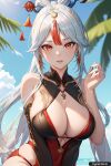 ai_generated genshin_impact hentai ningguang_(genshin_impact) trynectar.ai waifu2x