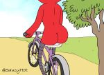 1girl anthro ass ass_focus avian bike bird cartoon_network dat_ass edit edited_screencap female furry margaret_smith_(regular_show) nude regular_show robin_(bird) saucyh0t screen_capture screencap screenshot sexy solo