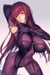 1girl 1girl big_breasts big_breasts breasts fanbox_reward fate/grand_order fate_(series) female_focus fujimaru_ritsuka_(male) high_res long_hair lun7732 mature mature_female pivix_fanbox purple_hair red_eyes scathach_(fate) tagme very_long_hair video_game_character video_game_franchise