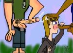 brick_(tdi) fellatio jo_(tdi) joxbrick lightning_(tdi) male male/male male_only multiple_penises oral penis pubic_hair testicles total_drama_island yaoi