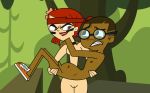 1boy 1girl cameron_(tdi) dark_skin duo interracial penis pussy teeth tiny_penis total_drama_island zoey_(tdi)